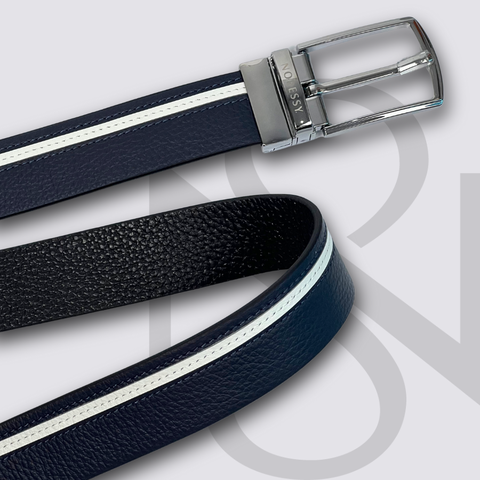 THẮT LƯNG DA GOLF HỌA TIẾT KẺ CAO CẤP - NRSTL0002