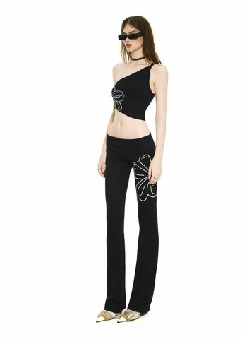 BONG One Shoulder Cropped Top