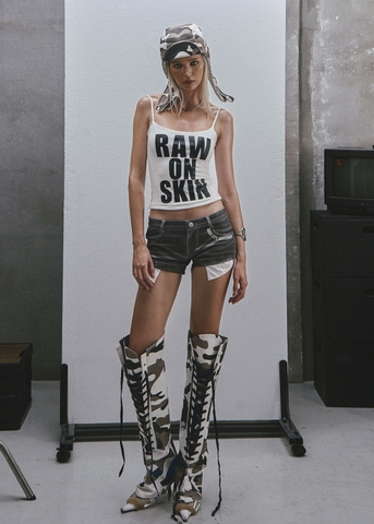 RAW Text Printed Camisole Top