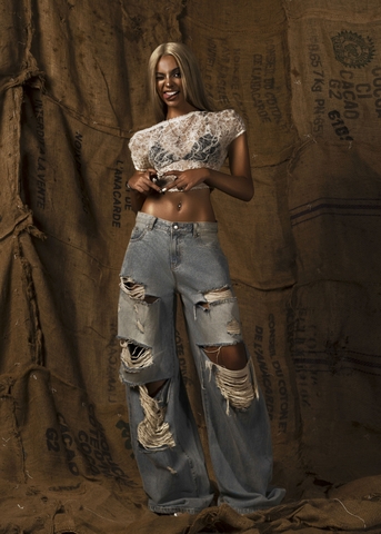 Mother See Through Floral Lace Top