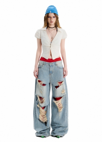 SG.S Distressed Ripped Jean