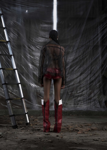 NONE See Through Oversized Jacket