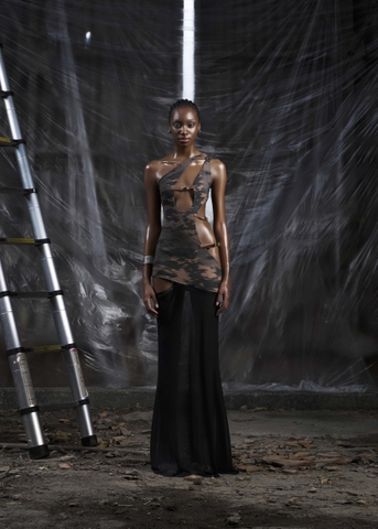 NONE Cut Out Maxi Dress