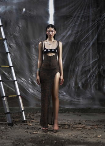 NONE Tanktop Split Thigh Maxi Dress