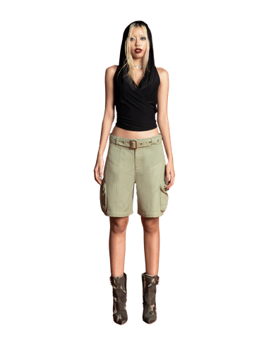 Puzzle Belted Jorts Pant