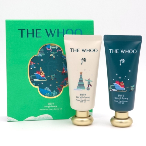 SET KEM DƯỠNG DA TAY THE WHOO GONGJINHYANG ROYAL HAND CREAM SPECIAL SET (SPF10)