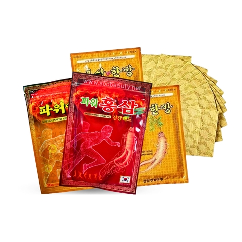 CAO DÁN HỒNG SÂM/ 파워 홍삼
 (1 GÓI 20 MIẾNG )