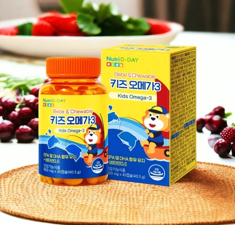 OMEGA 3 BỔ NÃO BỔ MẮT CHO BÉ NUTRI D DAY 45 VIÊN