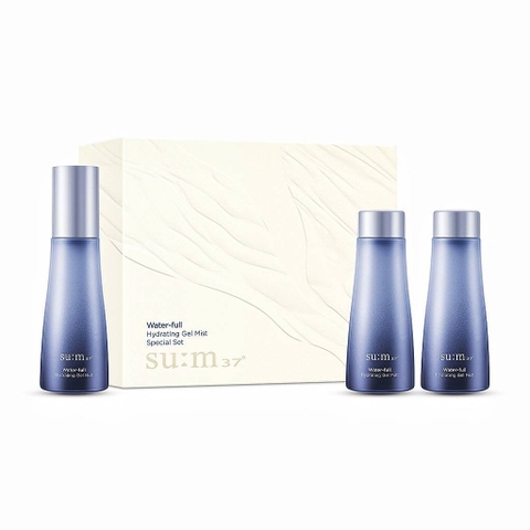 Set Xịt Khoáng Sum Xanh Cấp Ẩm Cấp Nước, Kiềm Dầu, Se Khít Lỗ Chân Lông Su:m37 Water-Full Timeless Water Gel Mist