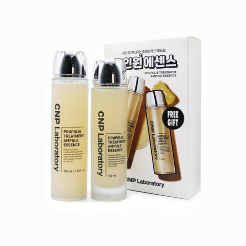 Set Nước Thần Keo Ong Phục Hồi Da CNP Laboratory Treatment Ampoule Essence (100ml + 150ml)