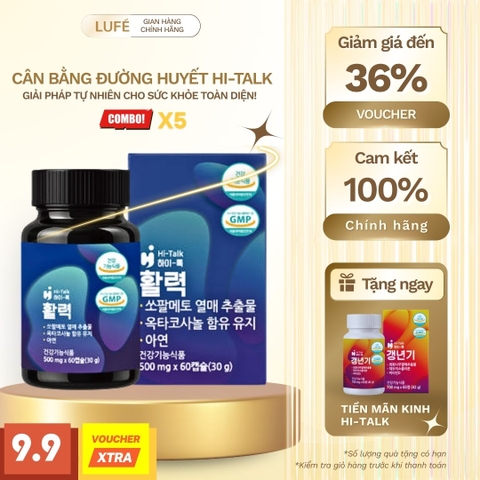 TPCN TĂNG CƯỜNG SINH LỰC HI-TALK 활력 CAO CẤP (5 HỘP)