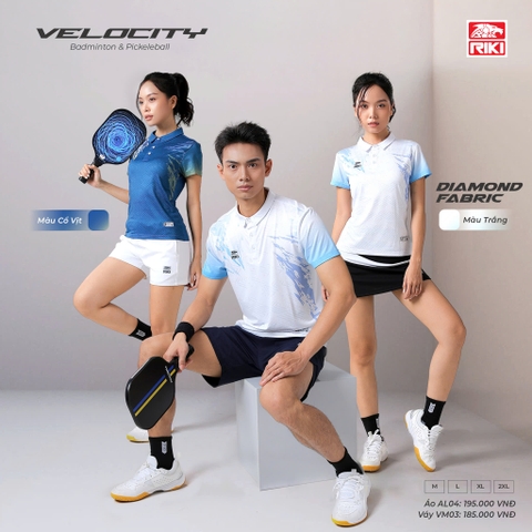 Áo Cầu Lông + Pickle Ball Cổ Bẻ Mẫu 55