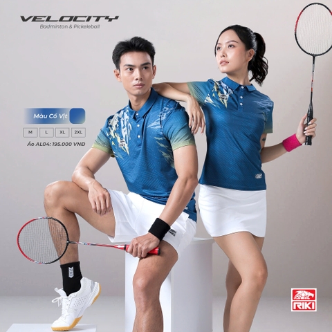 Áo Cầu Lông + Pickle Ball Cổ Bẻ Mẫu 56