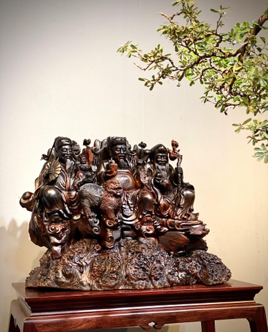 Tượng Gỗ Tam Đa Gỗ Trắc