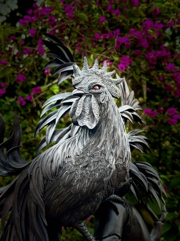 Tượng Gà Cảnh Đuôi Dài