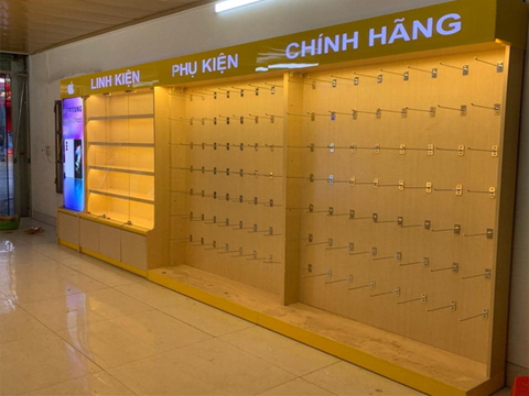 TỦ TRƯNG BÀY CỬA HÀNG ĐIỆN THOẠI - XƯỞNG NỘI THẤT 386