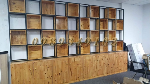 XƯỞNG SẢN XUẤT TỦ KỆ TRƯNG BÀY SẢN PHẨM - NỘI THẤT 386