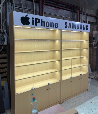 TỦ TRƯNG BÀY CỬA HÀNG ĐIỆN THOẠI - XƯỞNG NỘI THẤT 386