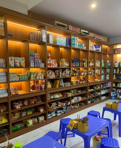 XƯỞNG SẢN XUẤT TỦ KỆ TRƯNG BÀY SẢN PHẨM - NỘI THẤT 386