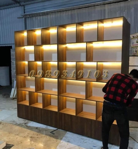 XƯỞNG SẢN XUẤT TỦ KỆ TRƯNG BÀY SẢN PHẨM - NỘI THẤT 386