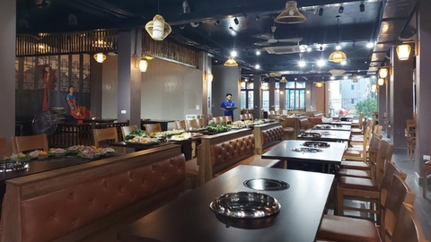 Ghế sofa băng bọc nệm cho nhà hàng, cafe tại Hà Nội