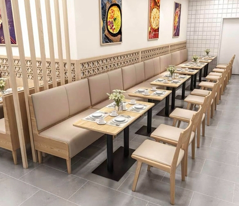 Ghế sofa băng bọc nệm cho nhà hàng, cafe tại Hà Nội
