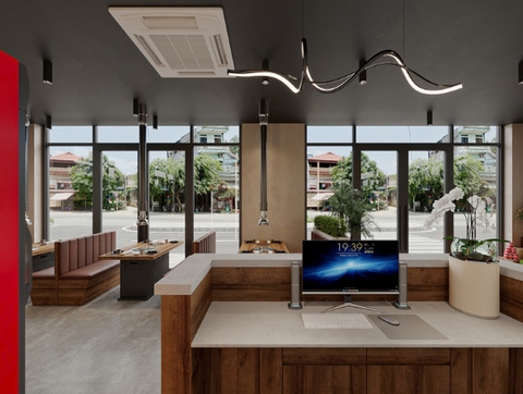 Ghế sofa băng bọc nệm cho nhà hàng, cafe tại Hà Nội