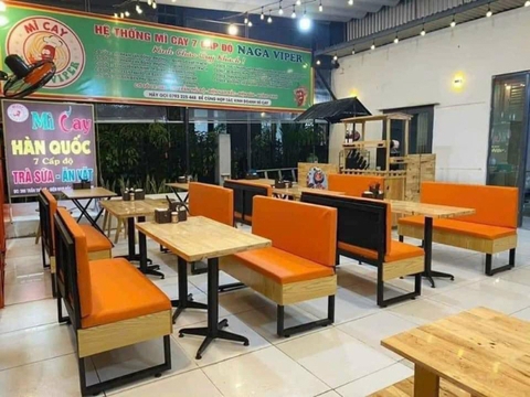 Ghế sofa băng bọc nệm cho nhà hàng, cafe tại Hà Nội