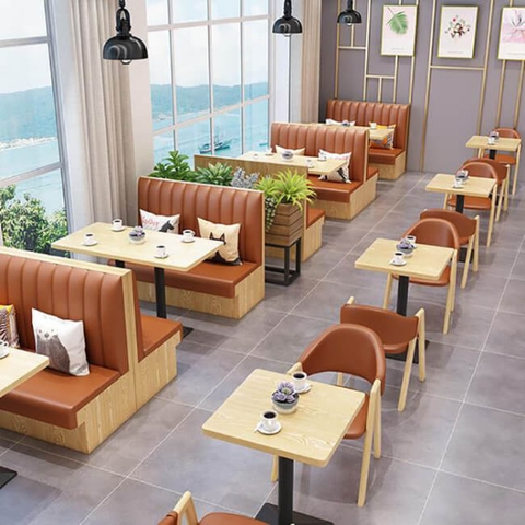 Ghế sofa băng bọc nệm cho nhà hàng, cafe tại Hà Nội