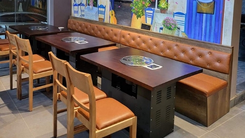 Ghế sofa băng bọc nệm cho nhà hàng, cafe tại Hà Nội