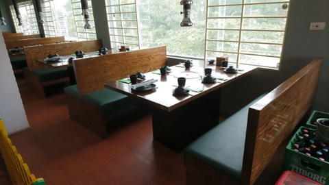 Ghế sofa băng bọc nệm cho nhà hàng, cafe tại Hà Nội