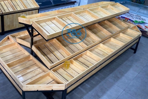 Kệ hoa quả hình bát giác