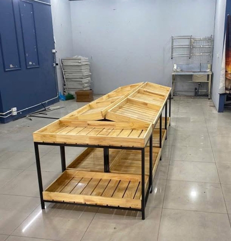Kệ Rau Củ Quả - Kệ Bày Trái Cây Đẹp - Nội Thất 386
