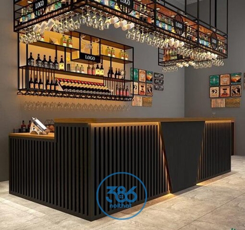 Mẫu quầy bar 03 - Quầy bar cafe phong cách hiện đại