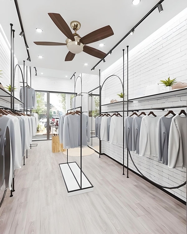 NHỮNG MẪU GIÁ TREO QUẦN ÁO ĐẸP CHO SHOP THỜI TRANG TẠI HÀ NỘI