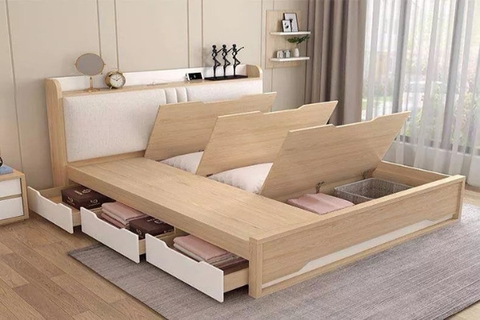 Giường 1.6x2m gỗ công nghiệp