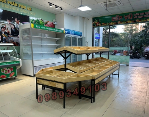 Kệ hoa quả hình bát giác