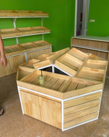 Kệ hoa quả hình bát giác