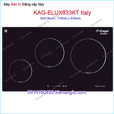 Bếp từ đôi sang trọng Capri Italy KAG-ELUX833KT Italy