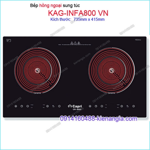 Bếp điện hồng ngoại đôi Tài lộc Capri KAG-INFA800 VN