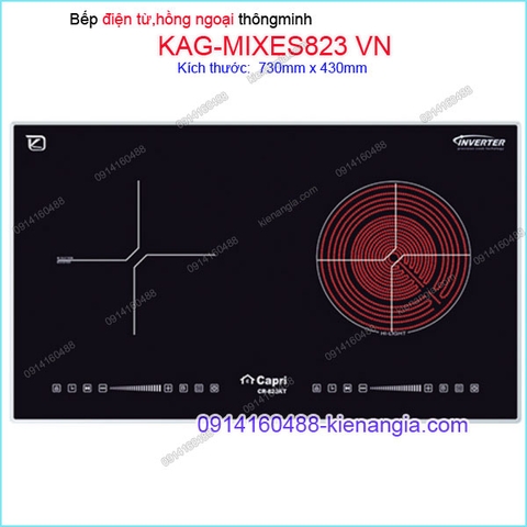 Bếp từ kết hợp hồng ngoại sung túc Capri KAG-MIXES823 VN
