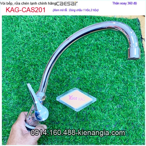 Vòi rửa chén lạnh Caesar chính hãng KAG-CAS201