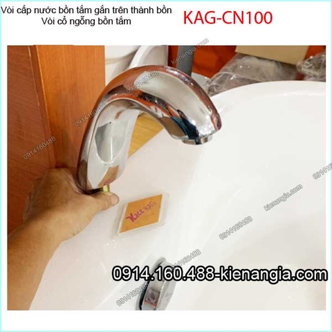 Vòi cổ ngỗng cấp nước bồn tắm góc KAG-CN100