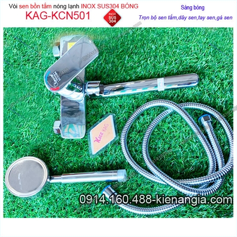 Vòi sen bồn tắm nằm inox sus304 bóng KAG-KCN501