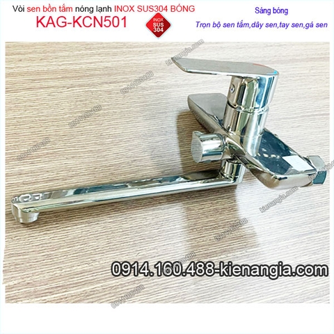 Vòi sen bồn tắm nằm inox sus304 bóng KAG-KCN501