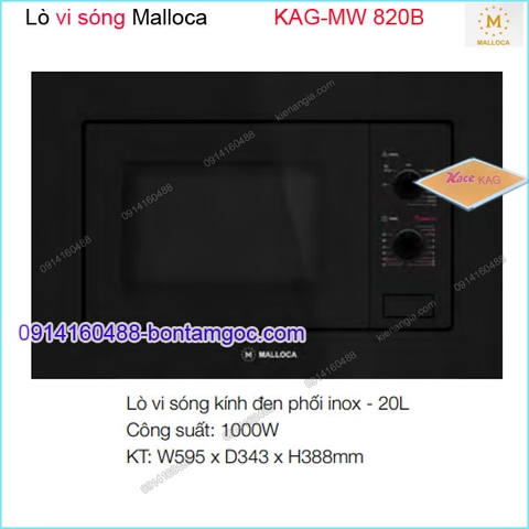 Lò vi sóng MALLOCA chính hãng 20 lít KAG-MW820B