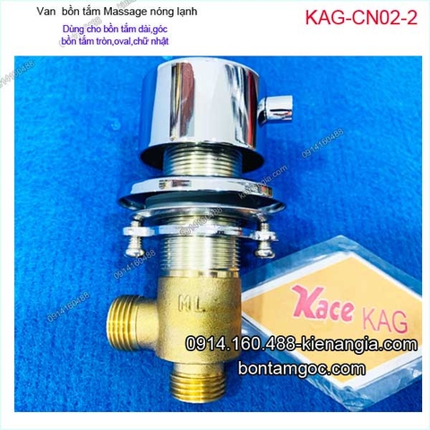 Van bồn tắm massage nóng lạnh 2 đầu KAG-CN02-2