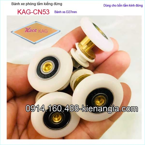 Bánh xe cửa lùa D27mm phòng tắm kiếng đứng KAG-CN53