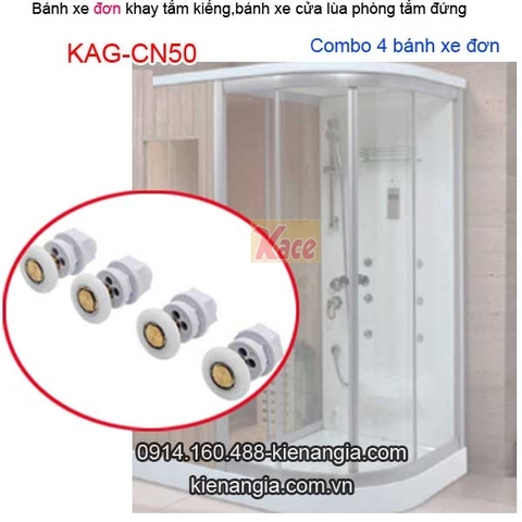 Bánh xe cửa lùa D25mm phòng tắm kiếng đứng KAG-CN50