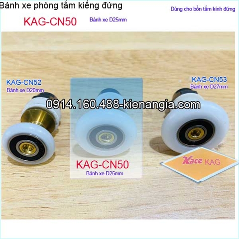 Bánh xe cửa lùa D25mm phòng tắm kiếng đứng KAG-CN50